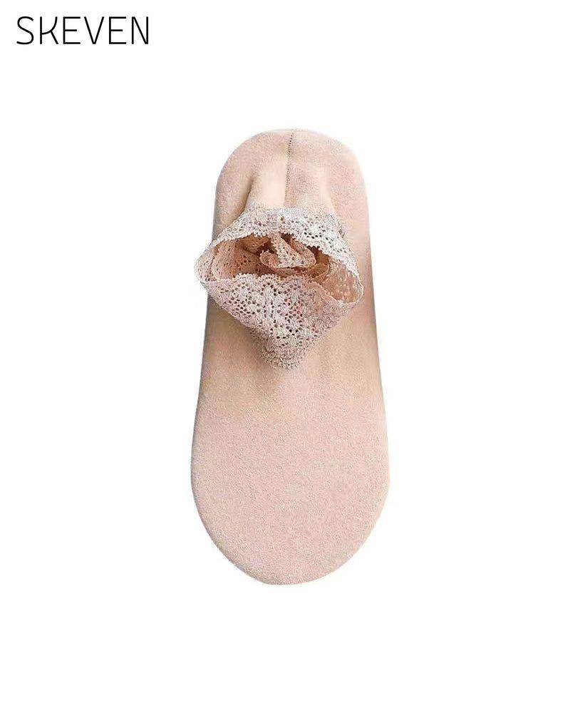 Chaussettes chaudes en dentelle tendance