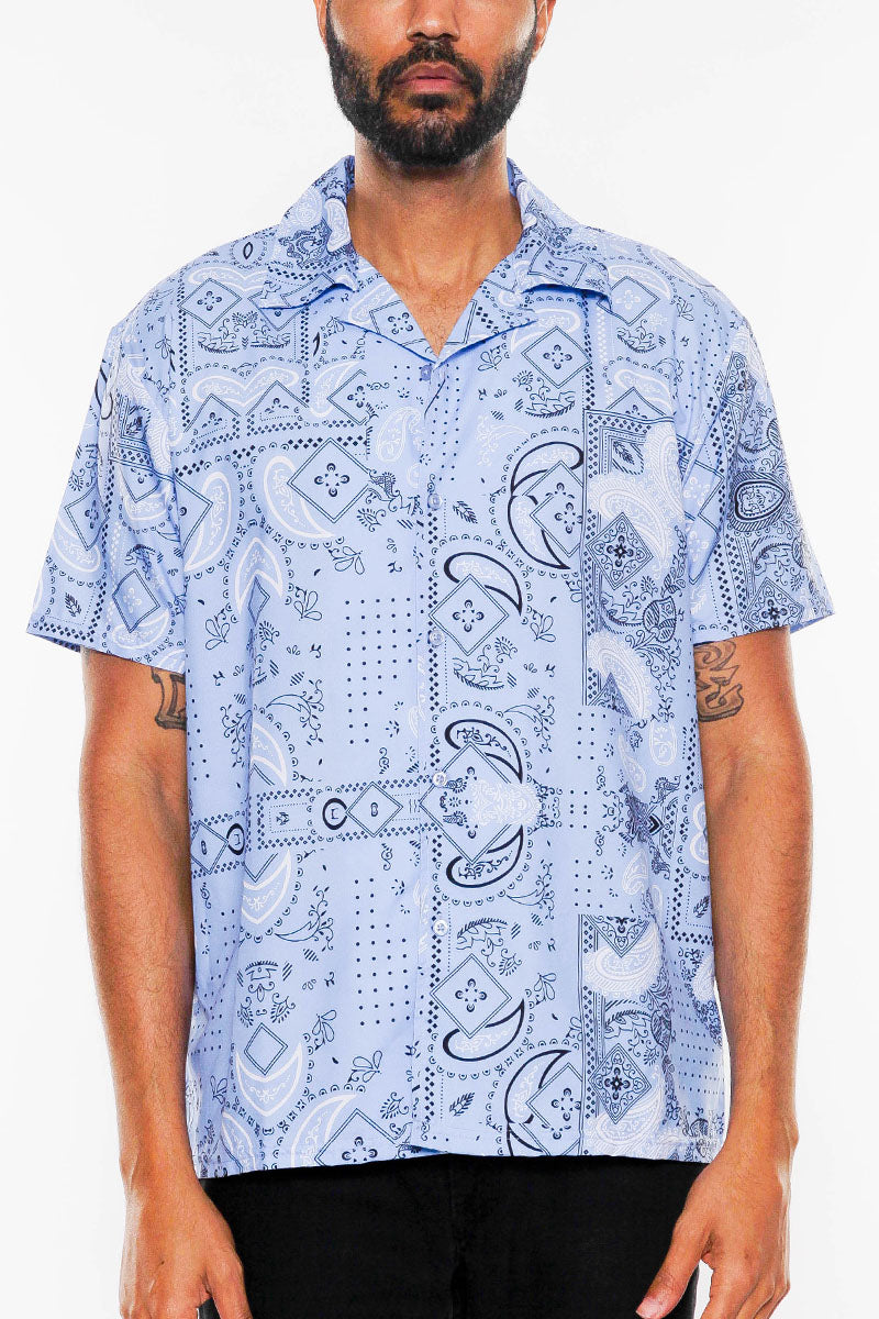 Haze Paisley Button-Down Vacation Shirt – Regular Fit