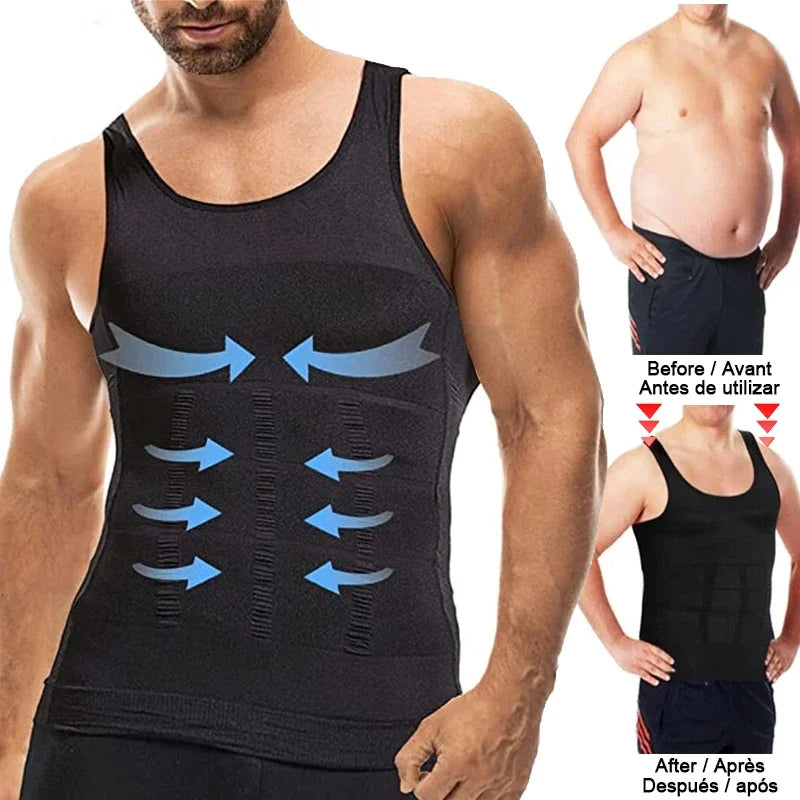 Men's Compression Tank Top with Tummy Control