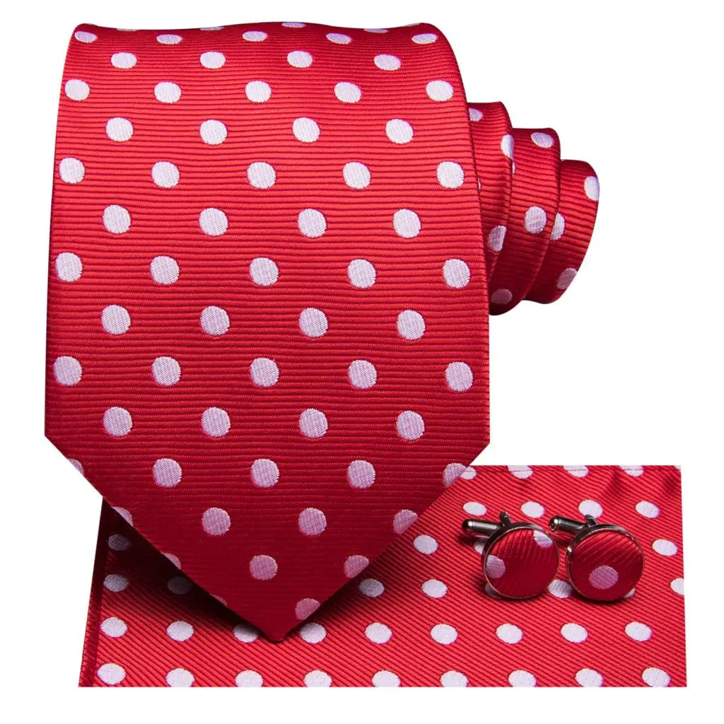 Men's Stylish Polka Dot Tie Collection