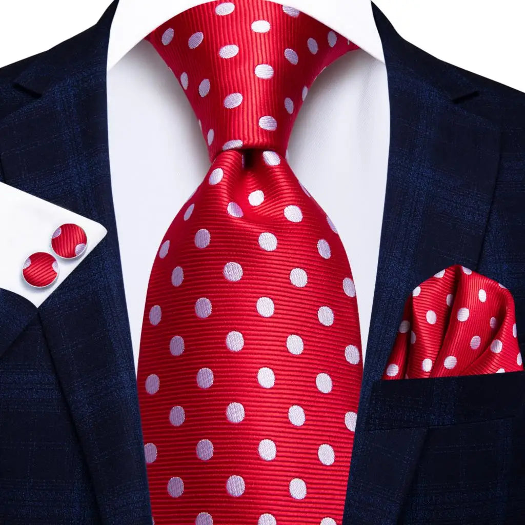 Men's Stylish Polka Dot Tie Collection