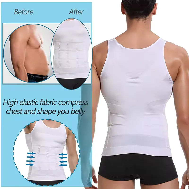 Men's Compression Tank Top with Tummy Control