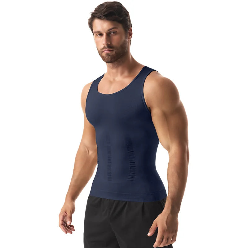 Men's Compression Tank Top with Tummy Control