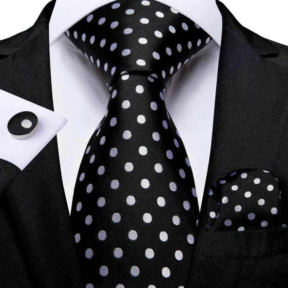 Men's Stylish Polka Dot Tie Collection