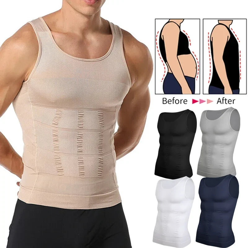 Men's Compression Tank Top with Tummy Control