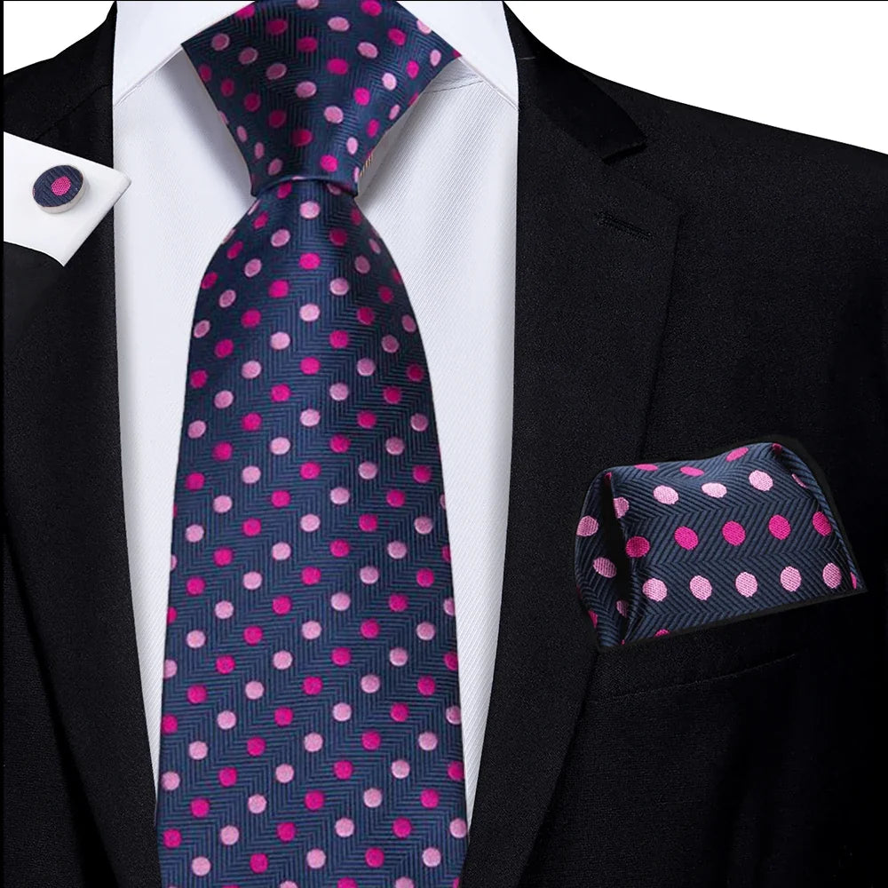 Men's Stylish Polka Dot Tie Collection