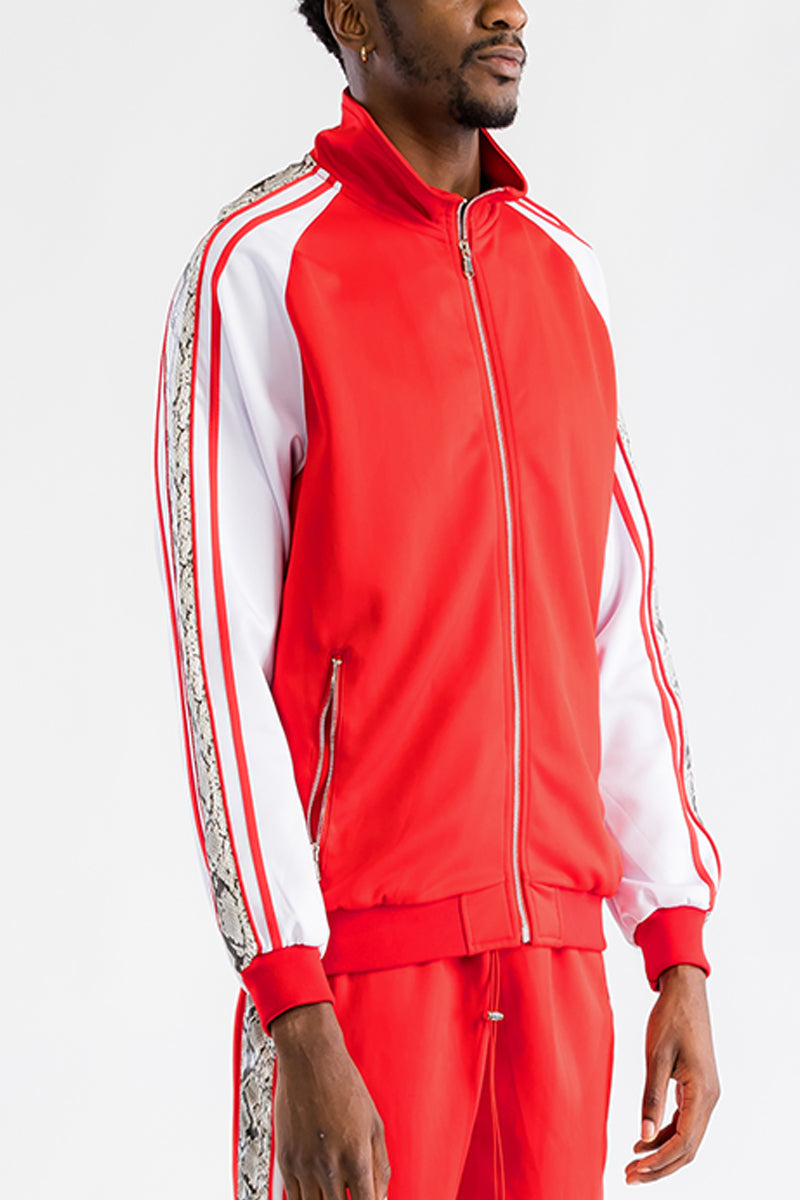 Snake Detail Side Track Jacket – Full Zip