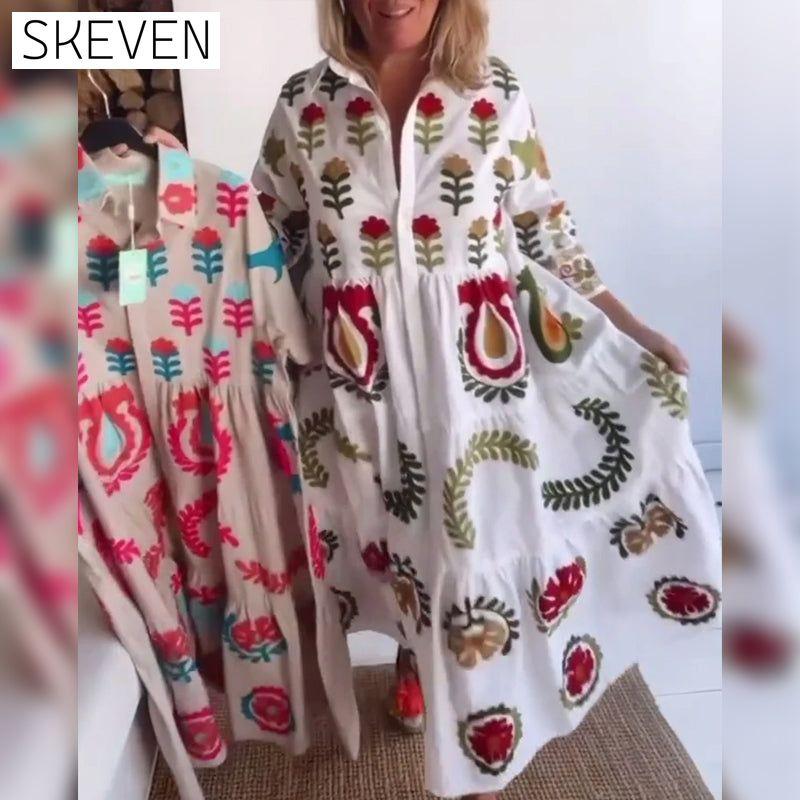 Floral Graphic Print Dress