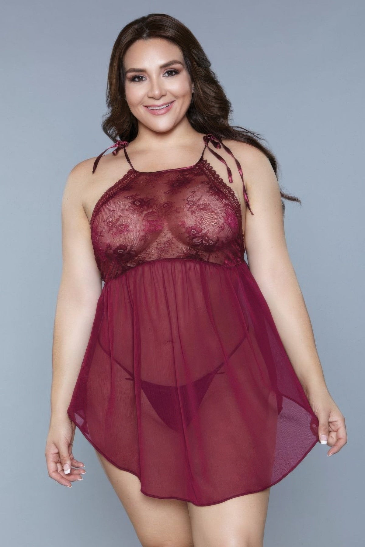 Alana Chemise Burgundy