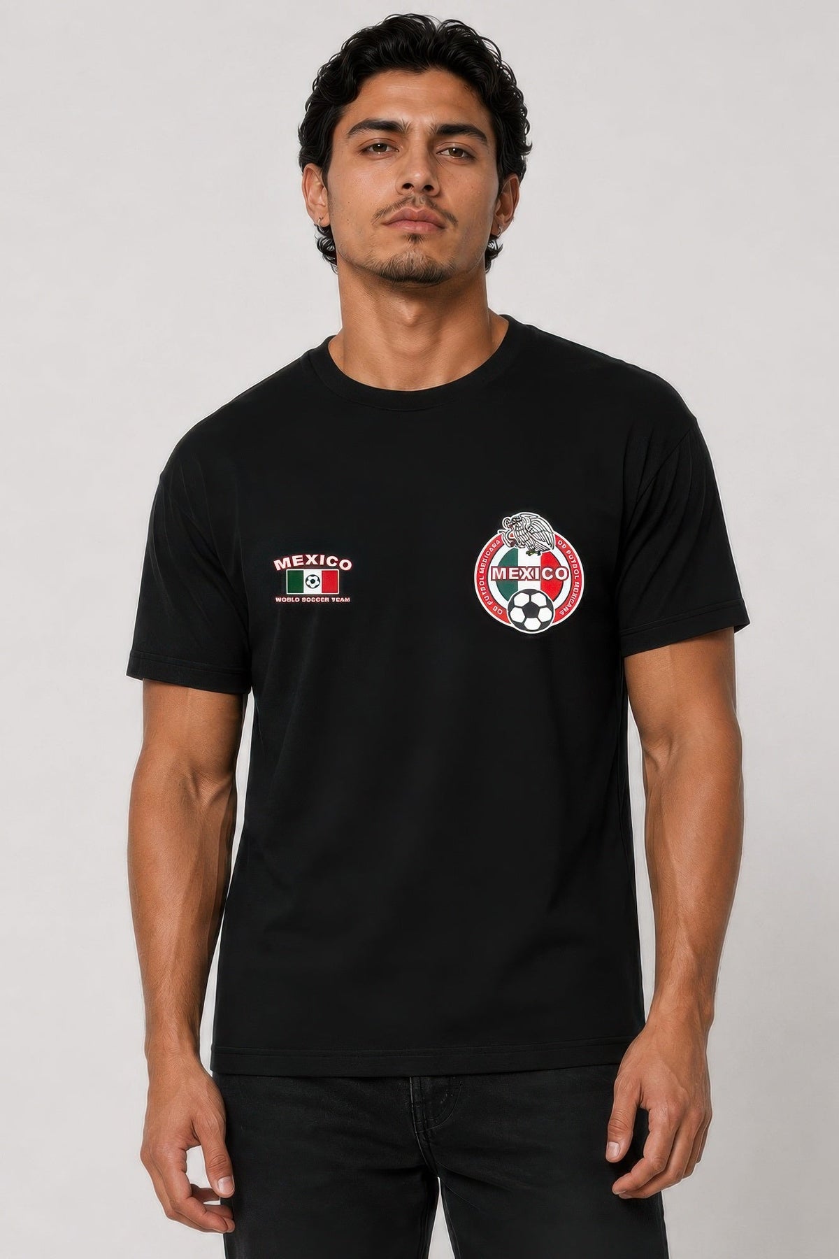 Mens Mexico Print Ring-spun Cotton Tshirt