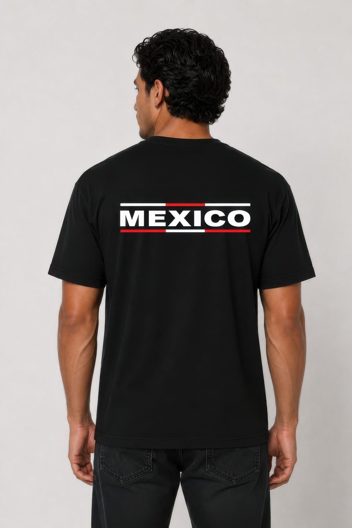 Mens Mexico Print Ring-spun Cotton Tshirt