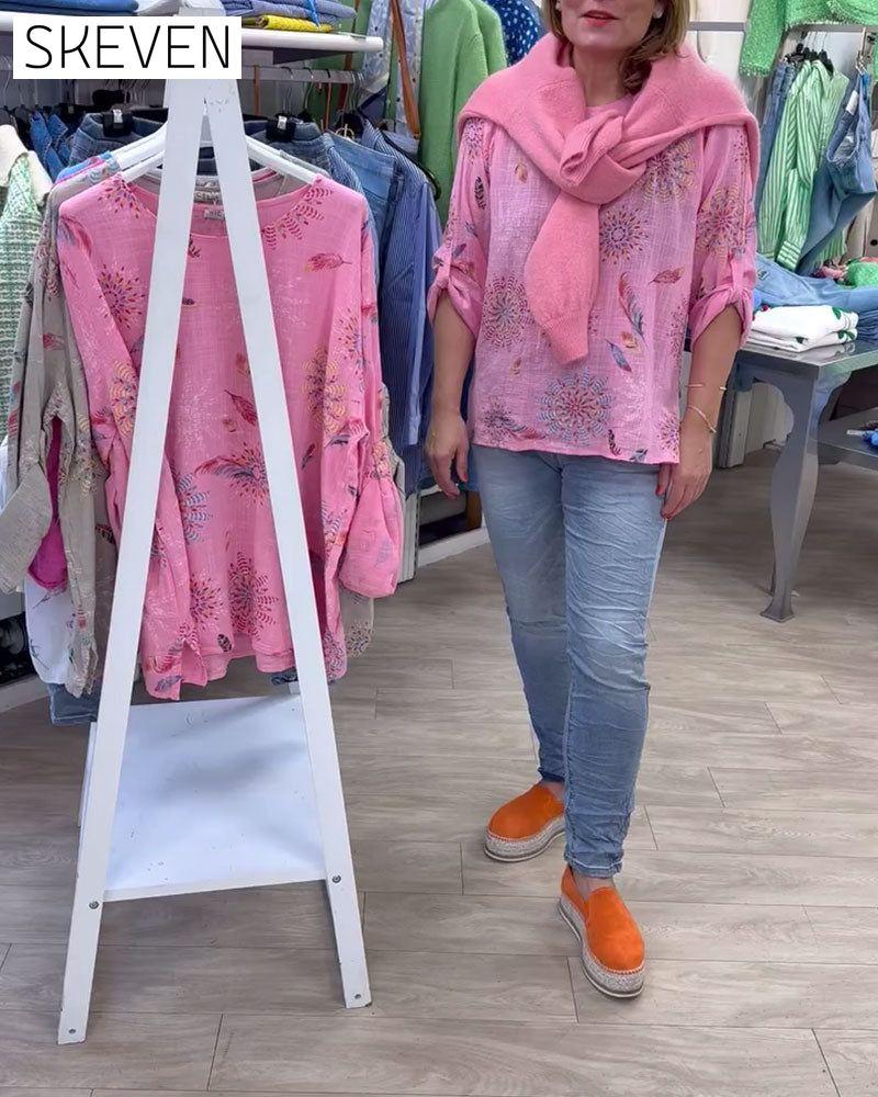 T-shirt imprimé à manches longues