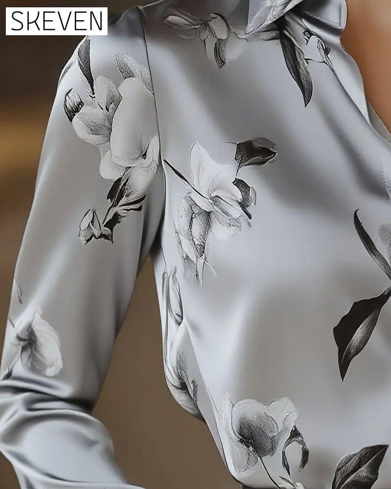Hemd im Retro-Stil mit Blumenmuster