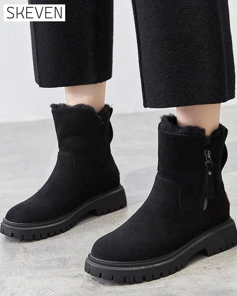 Damen-Winterfleece-Schneestiefel