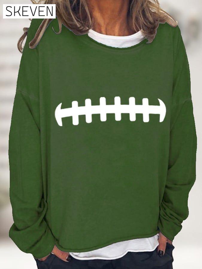 Women's Football Lover Casual Long-Sleeve T-Shirt