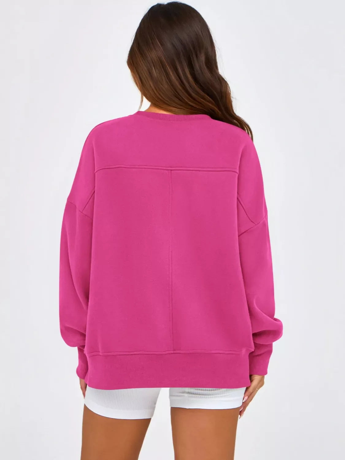 Lässiges Sweatshirt mit Seitenschlitz