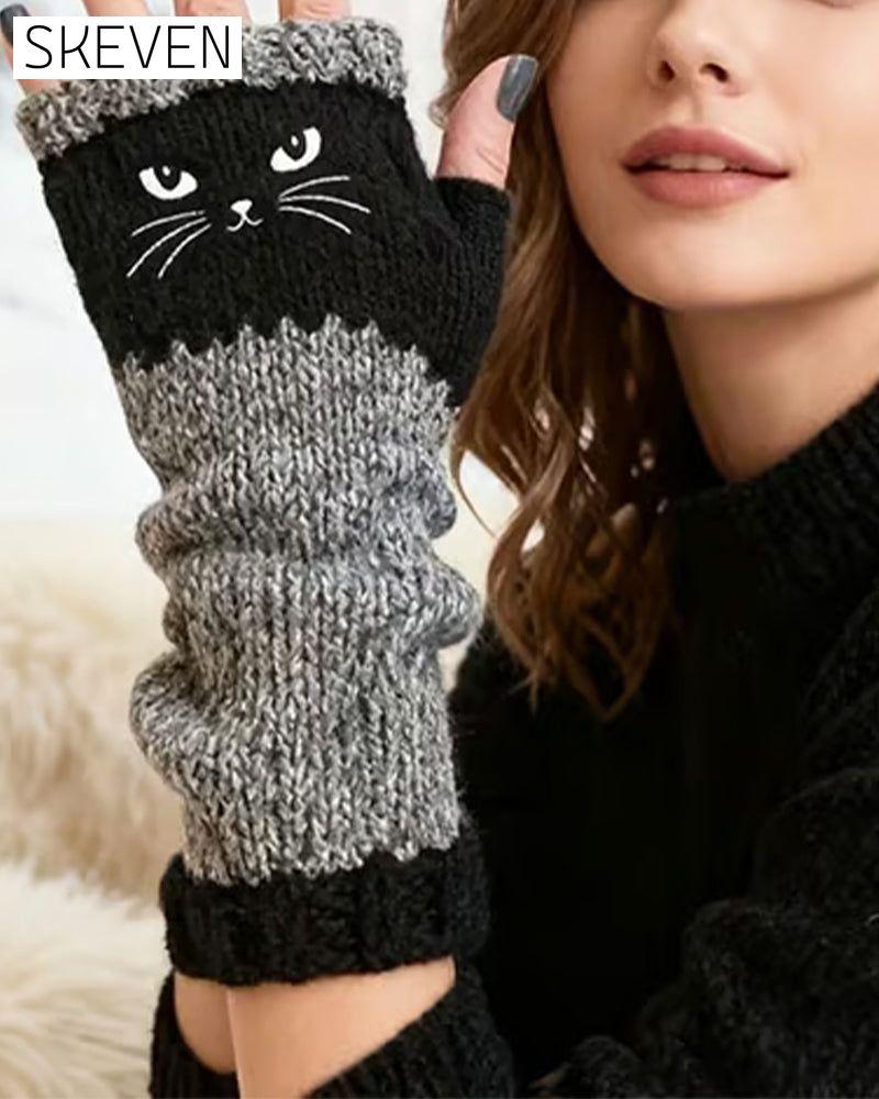 Fingerlose Katzenhandschuhe