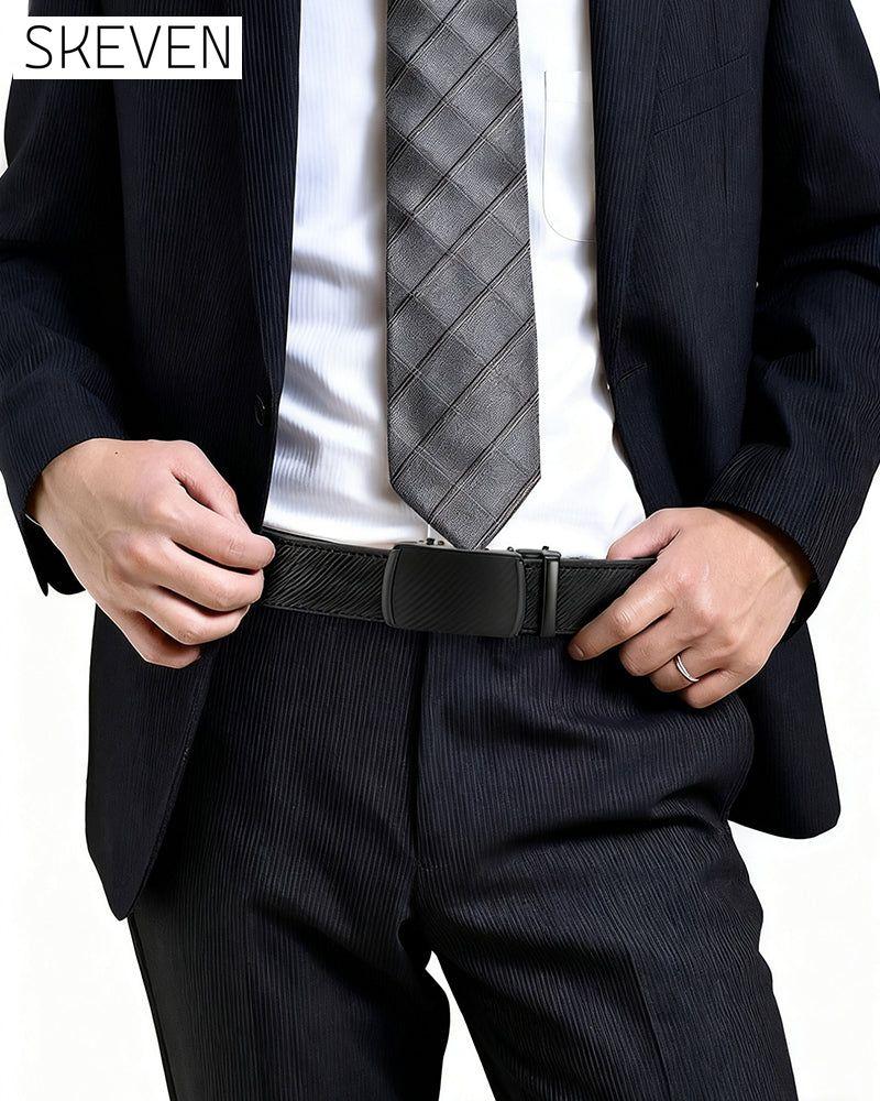 🎁 Ledergürtel mit Ratschenverschluss und verstellbarer Schnalle 💼