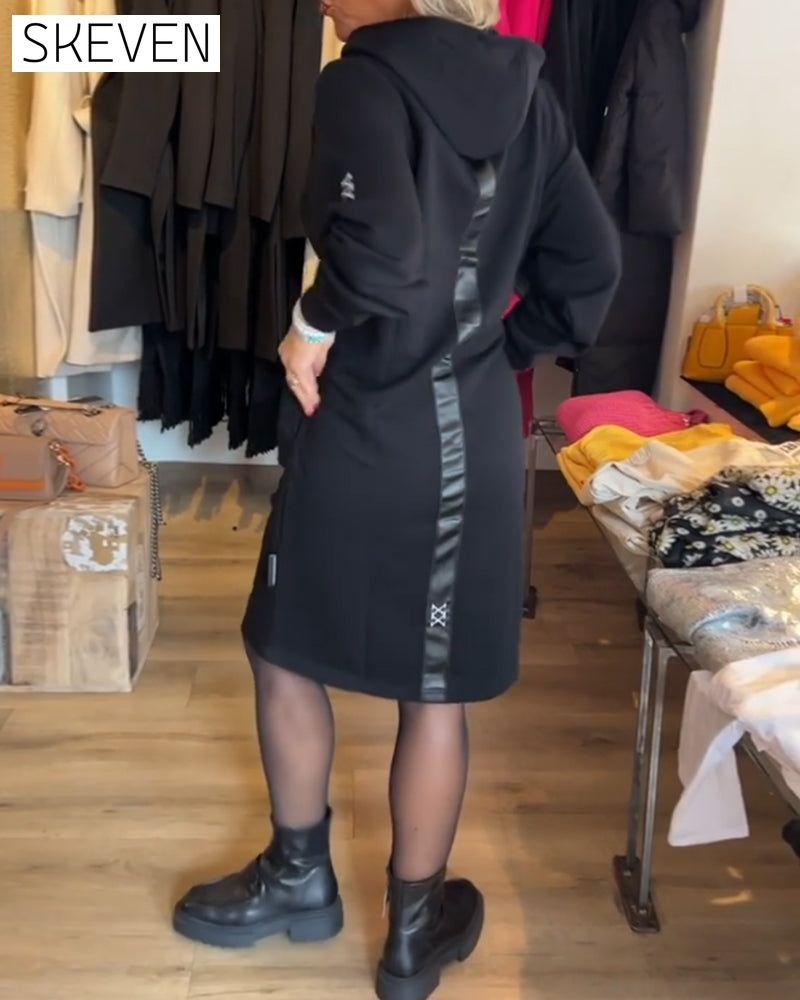 Kapuzenkleid mit Taschen