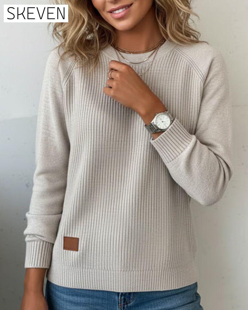 Pull à col rond tendance