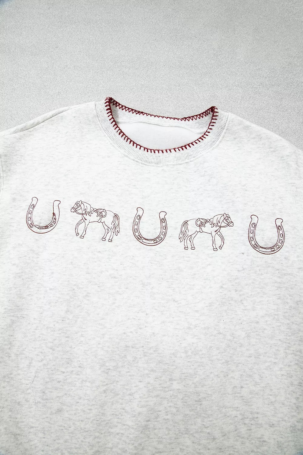 Graphic Round Neck Casual Sweatshirt