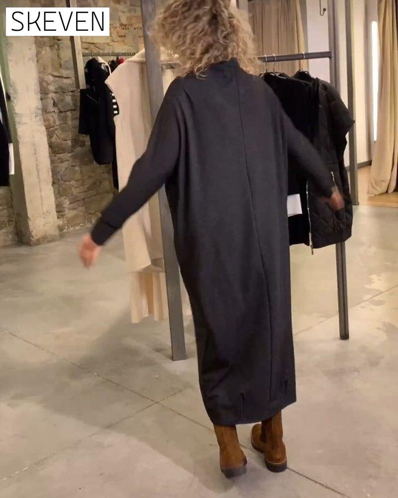 Casual Shift Bat Sleeve Dress