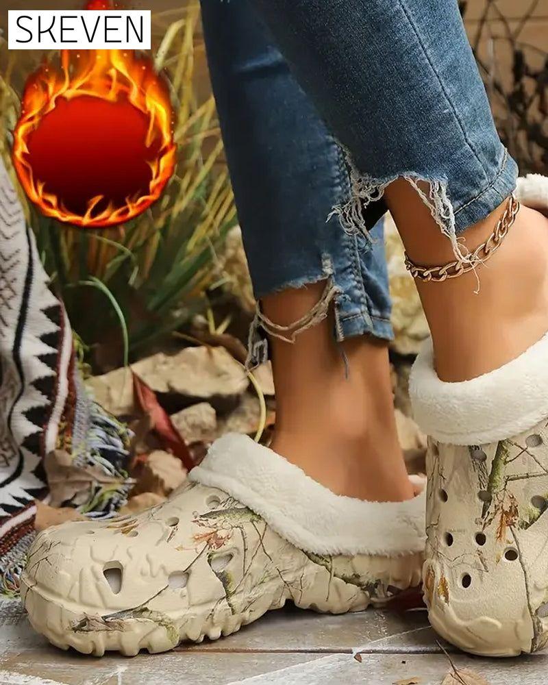 Stylish Pattern Anti-Slip Crotched Slippers