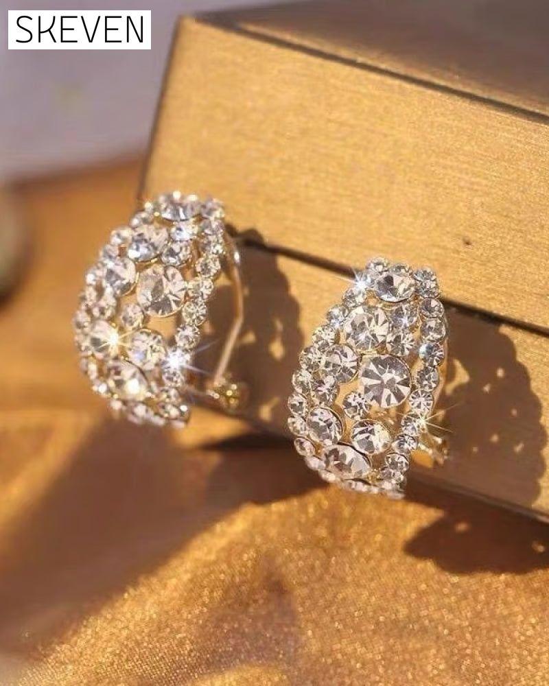 Ohrringe mit im Labor hergestellten Diamanten