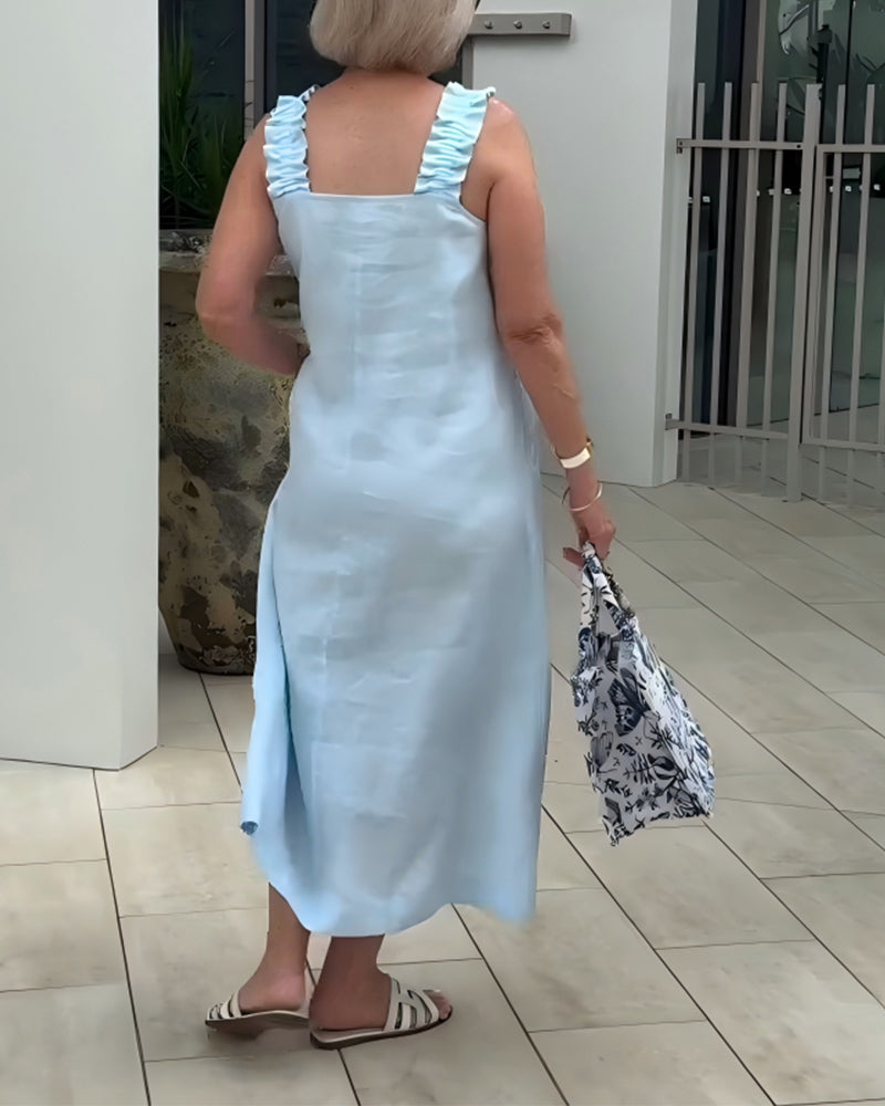 Square Neck Sleeveless Dress
