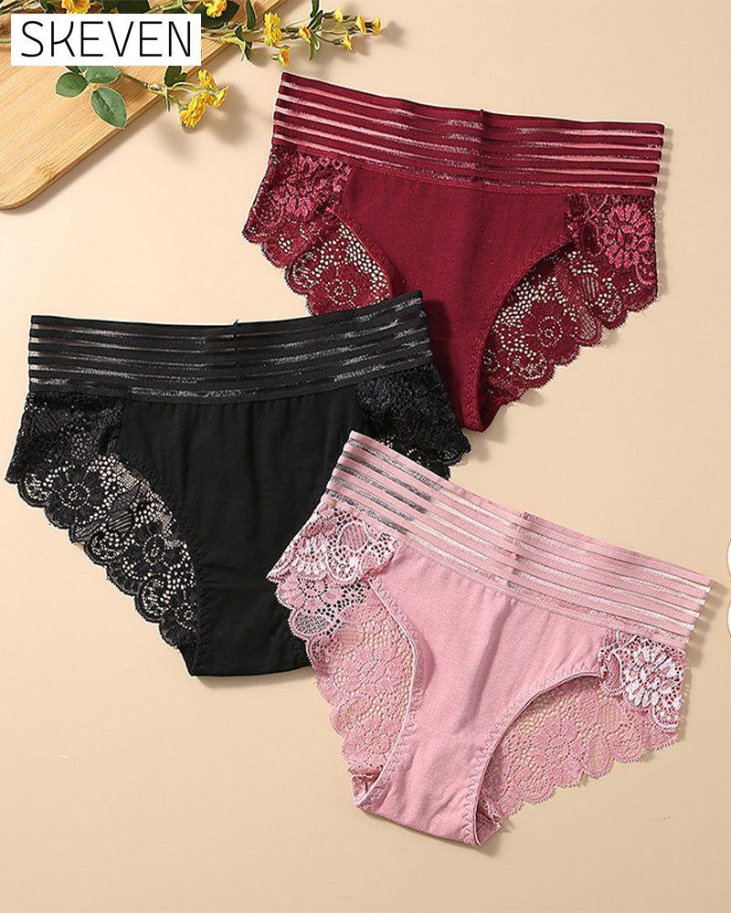 Wide Waist Lace Panties