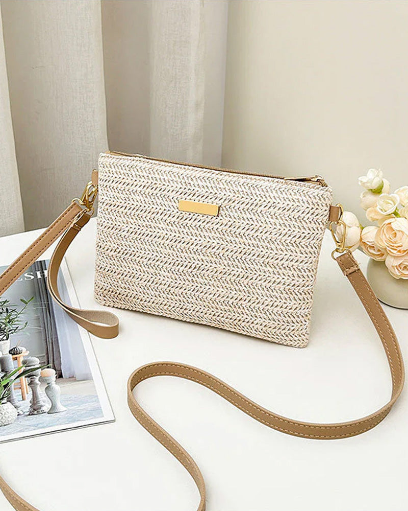 Shoulder Clutch Bag – Lightweight, Versatile, Metallic Accents ✨