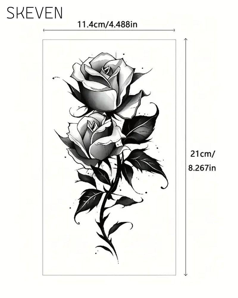 Simulation Flower Arm Tattoo Stickers