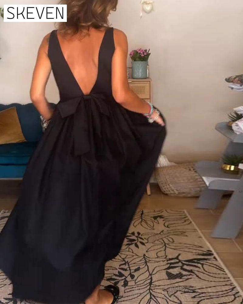 Backless Bow Dress