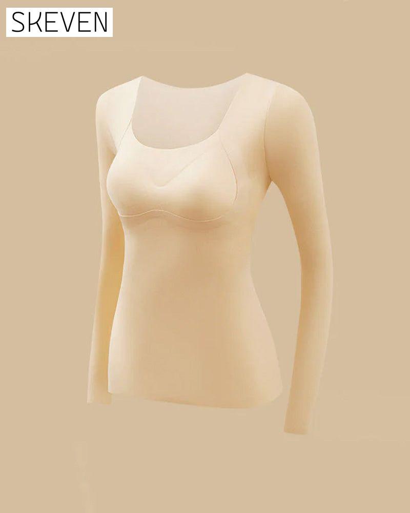 Nahtloses Thermotop für Damen mit integriertem BH