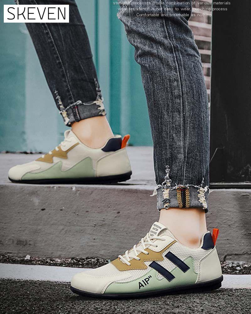 Baskets décontractées colorblock pour hommes