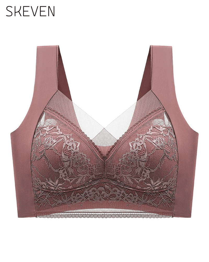 Soutien-gorge en dentelle pour femme, ultra confortable et doux, sans armatures.