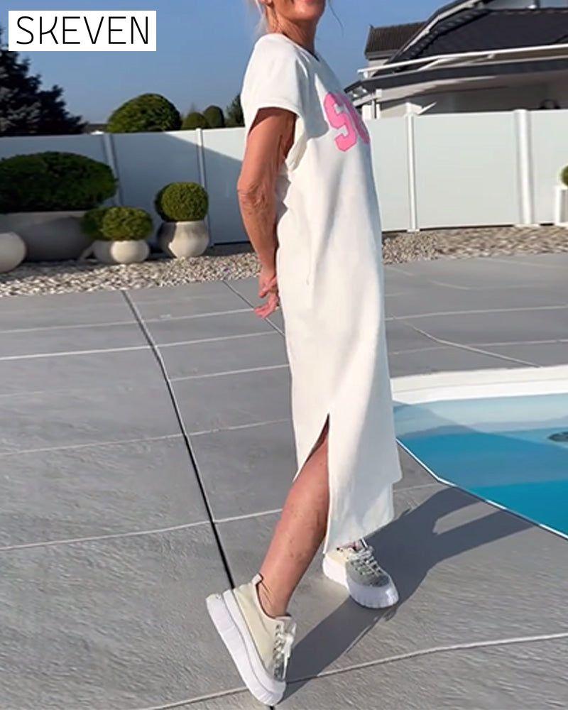 Fashion Loose Slit Dress