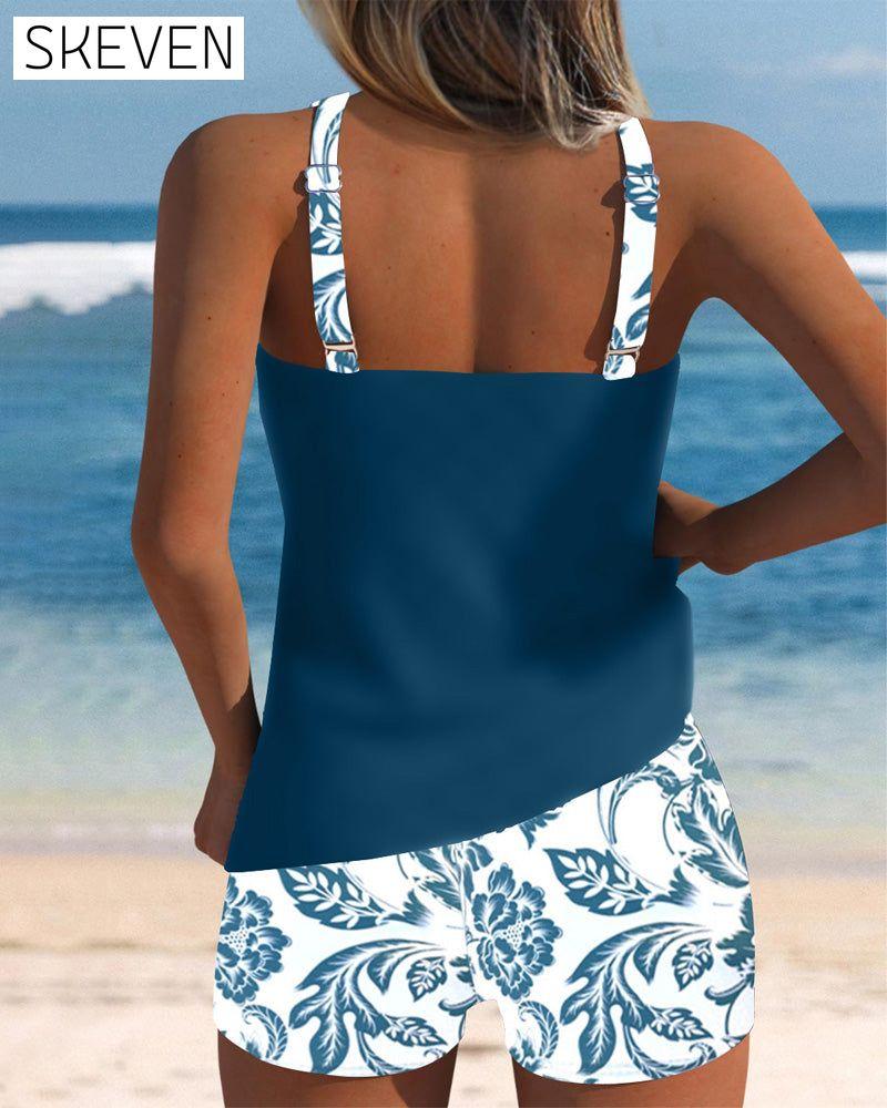 Two-Piece Printed Tankini