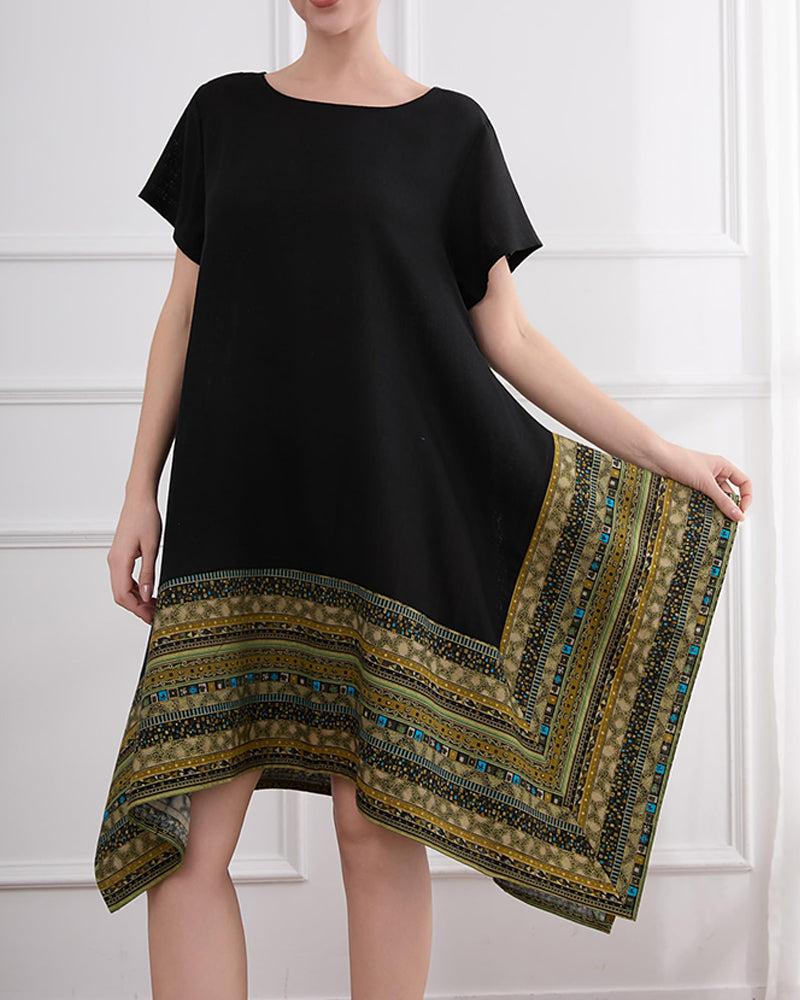 Bohemian Asymmetric Hem Dress