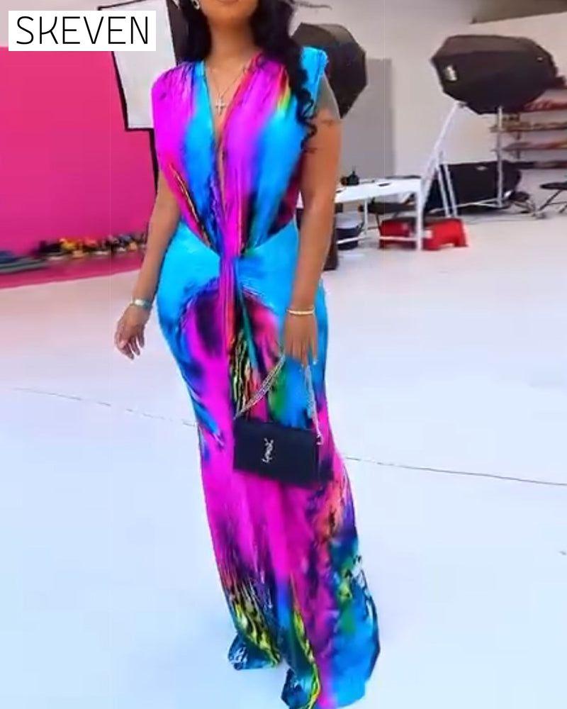 robe sans manches cintrée à la taille