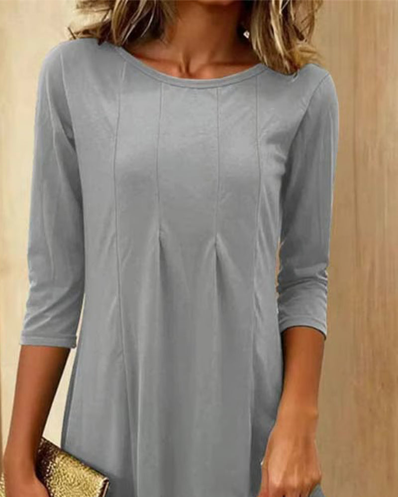 Round Neck Elegant And Stylish Dress