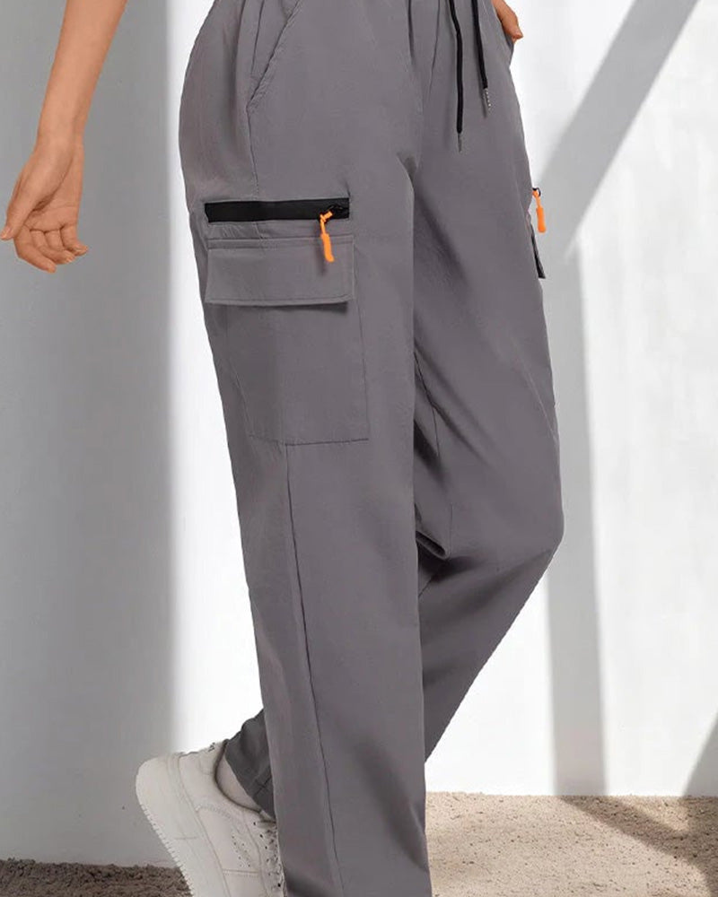 Drawstring Loose Casual Cargo Pants