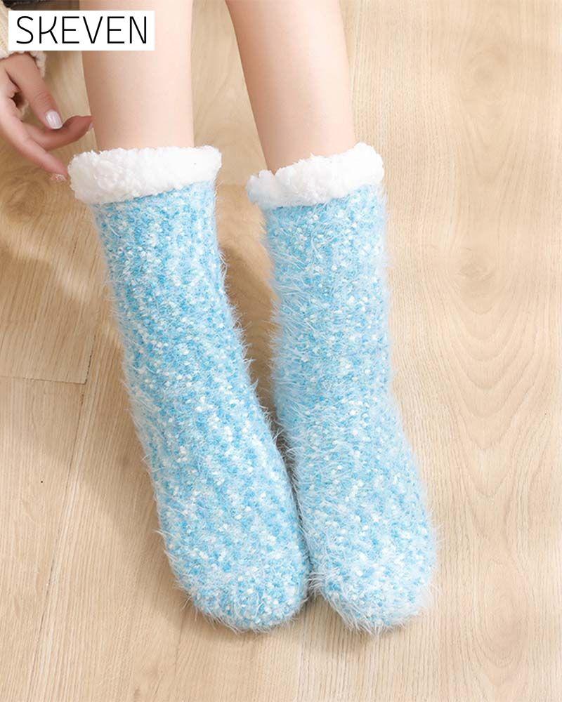 Cozy Lounge Slipper Socks with Grippers