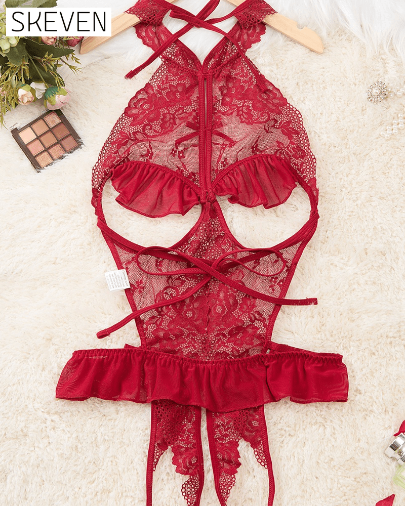 Lace Hollow Sexy One-Piece Underwear