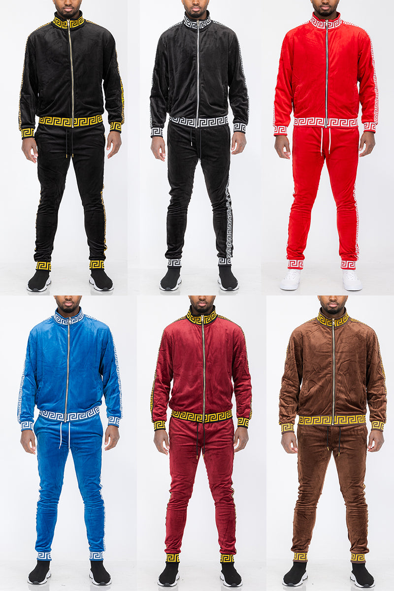 Status Velour Track Set – Full Zip Jacket & Pants