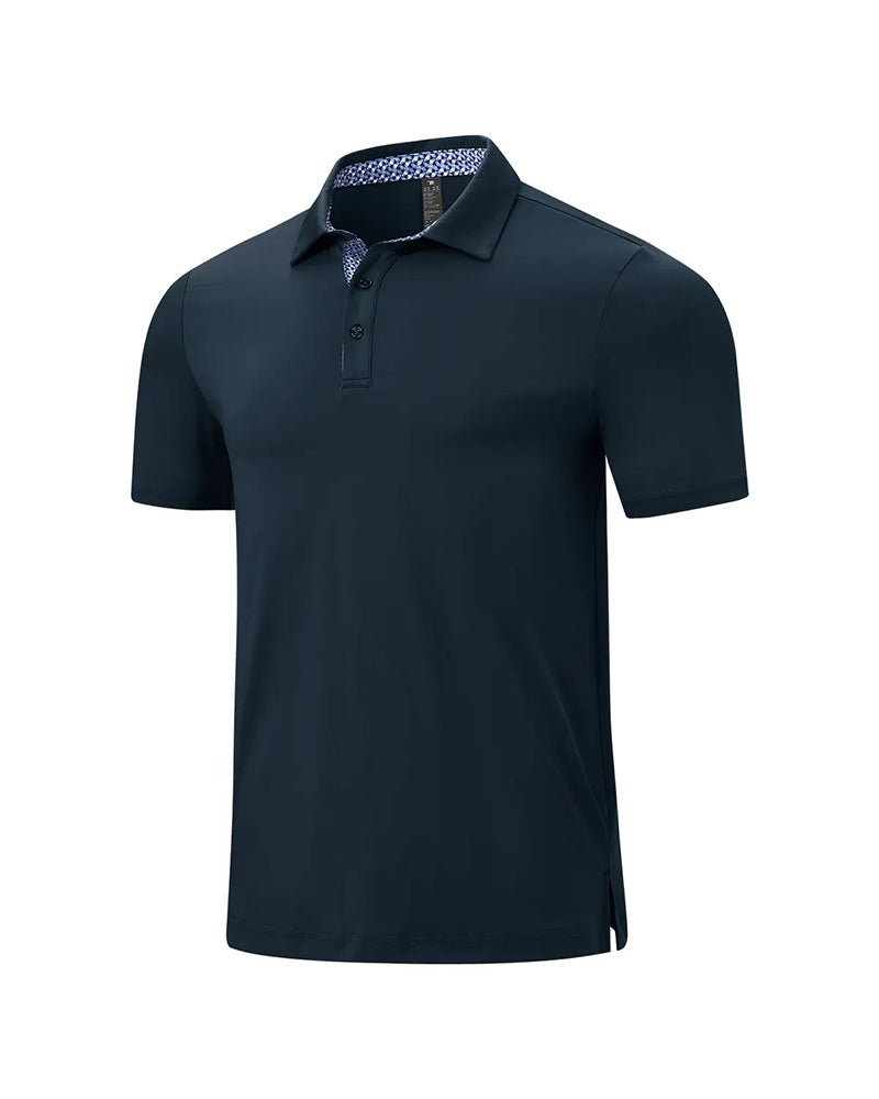 Contrast Collar Polo Shirt