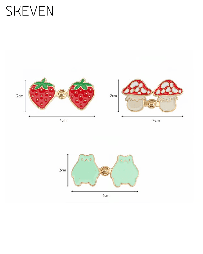 Boutons mignons à taille marquée de motifs de dessins animés