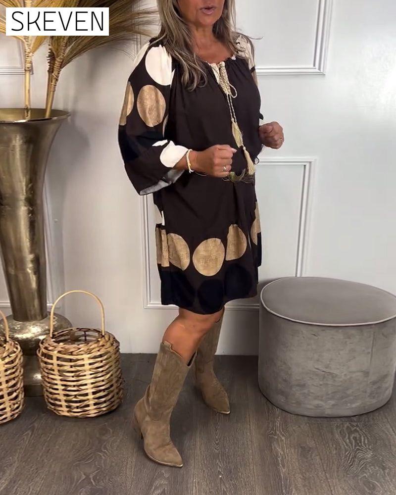 Robe à pois tendance