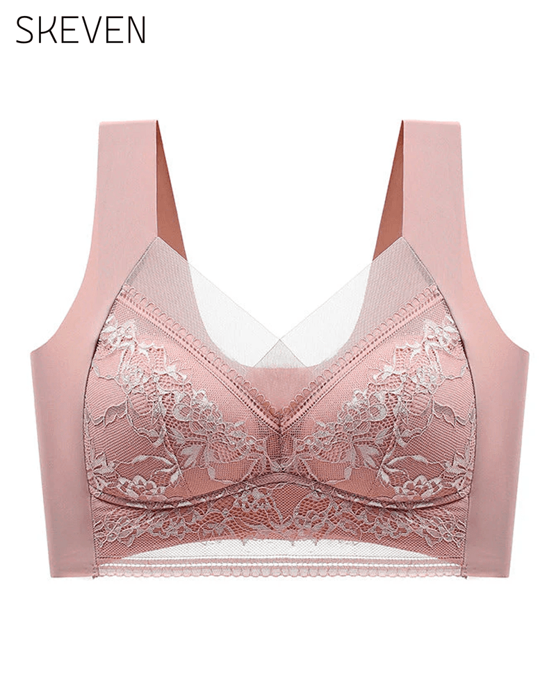 Soutien-gorge en dentelle pour femme, ultra confortable et doux, sans armatures.