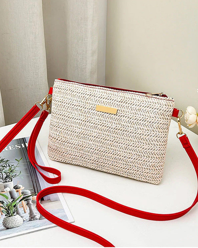 Shoulder Clutch Bag – Lightweight, Versatile, Metallic Accents ✨
